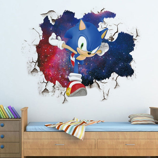 Desenhos Animados Ouriço Adesivo de Parede Sala de Estar Quarto Crianças